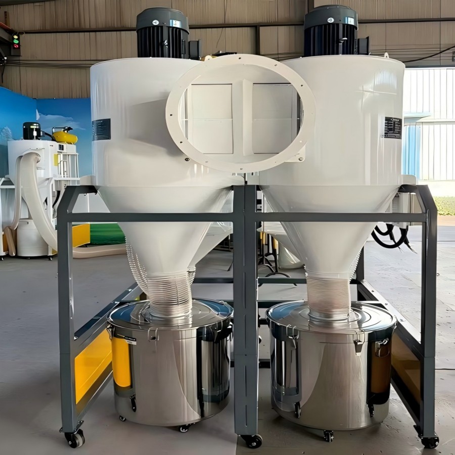 لکڑی کے موٹے پروسیسنگ میں لکڑی کے چپس جمع کرنے کے لئے ڈبل سائیکلون لکڑی کے دھول جمع کرنے والے کو زیادہ سے زیادہ حل کیوں ہے؟